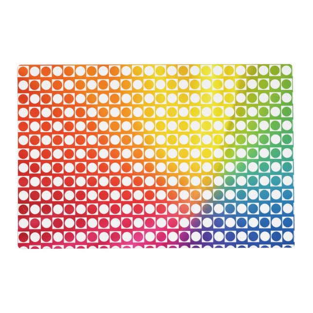 Rainbow Dot Placemat (Front)