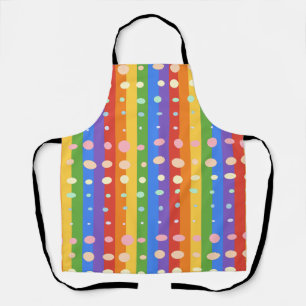 RAINBOW DOT SRIPES APRON