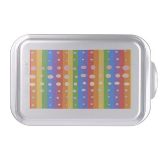 RAINBOW DOT SRIPES CAKE PAN