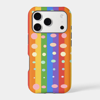 RAINBOW DOT STRIPES iPhone 17 PRO CASE