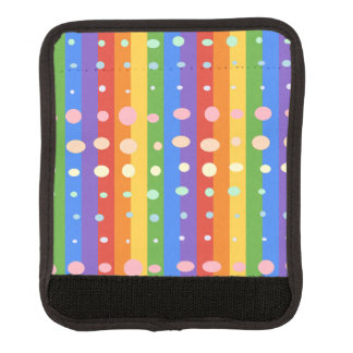 RAINBOW DOT STRIPES LUGGAGE HANDLE WRAP