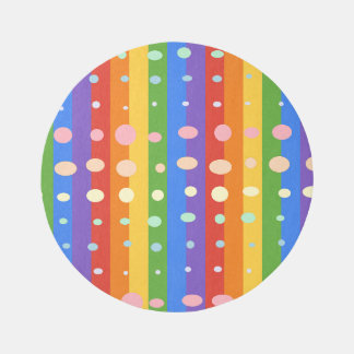 RAINBOW DOT STRIPES OUTDOOR RUG