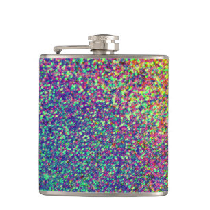 Rainbow Dots Confetti Flask