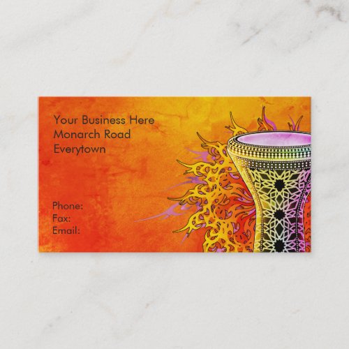Rainbow Doumbek Business Cards