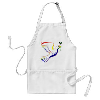 Rainbow Dove Adult Apron