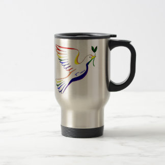 Rainbow Dove Travel Mug