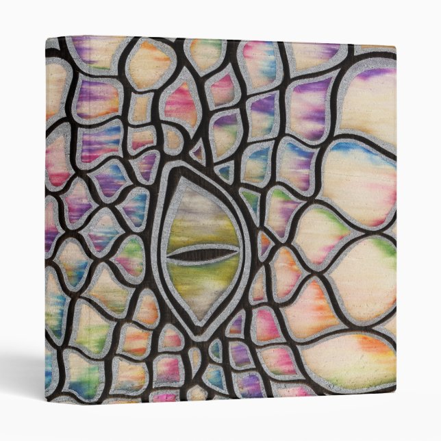 Rainbow Dragon 3 Ring Binder (Front/Spine)