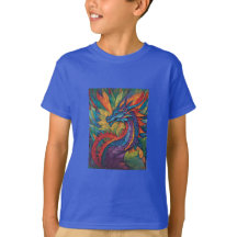 Rainbow Dragon Adventure Kids' Graphic T-Shirt