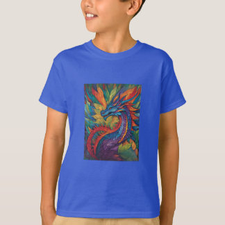 Rainbow Dragon Adventure Kids' Graphic T-Shirt