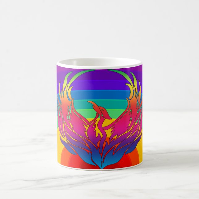 Rainbow Dragon Coffee Mug (Center)