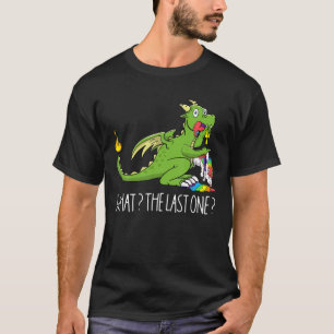 Rainbow Dragon Dinosaur Eating A Unicorn What? The T-Shirt