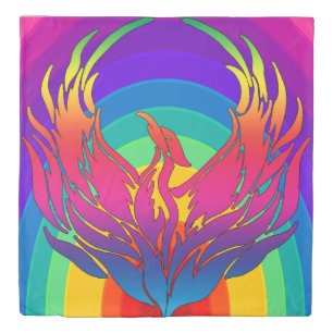 Rainbow Dragon  Duvet Cover