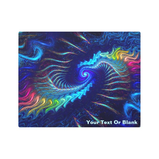 Rainbow Dragon Metal Print (Front)