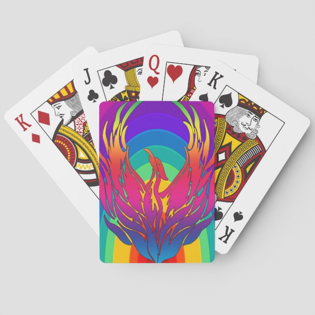 Rainbow Dragon  Poker Cards (Back)