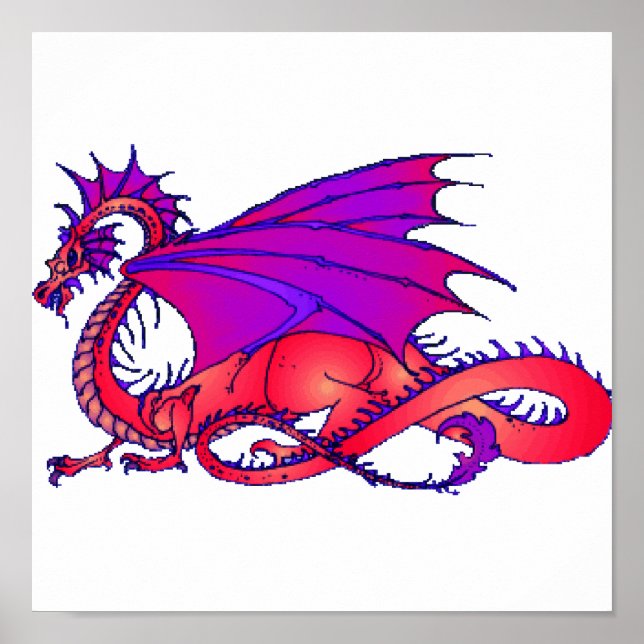 Rainbow Dragon Poster (Front)