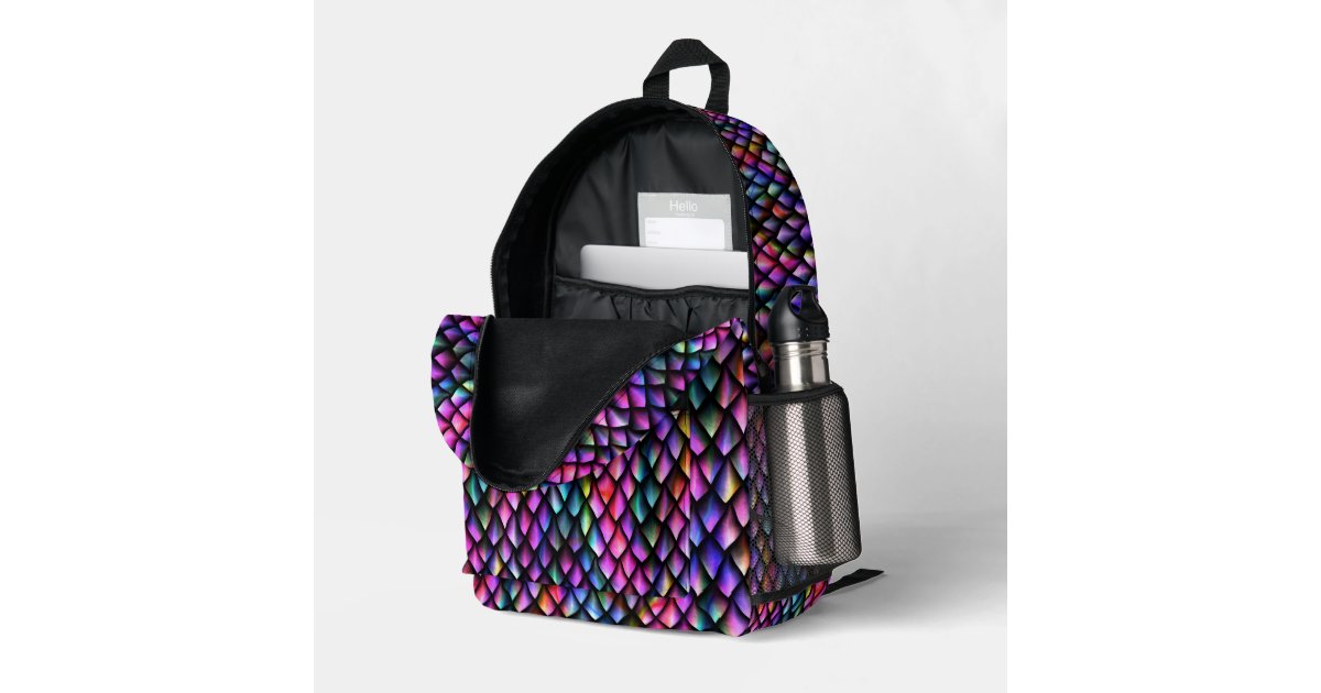 Rainbow Dragon Scales Backpack #3 | Zazzle