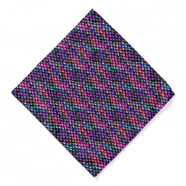 Rainbow Dragon Scales Bandana (Front)