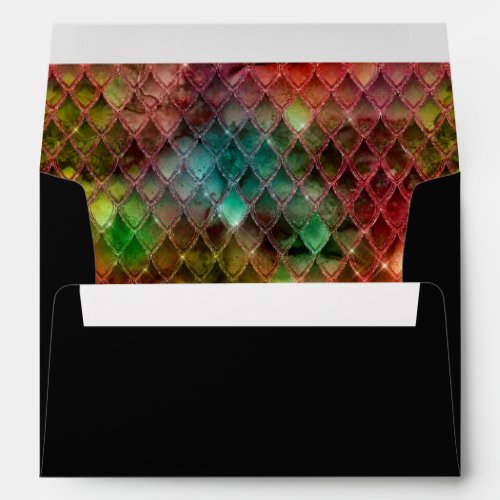 Rainbow Dragon Scales Envelope