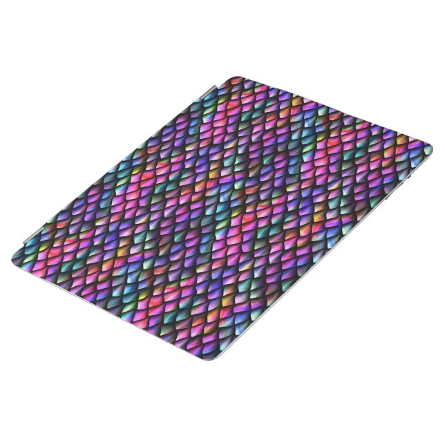 Rainbow Dragon Scales iPad Case (Side)