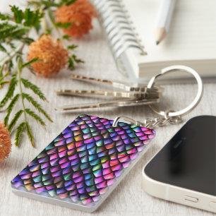 Rainbow Dragon Scales Keychain