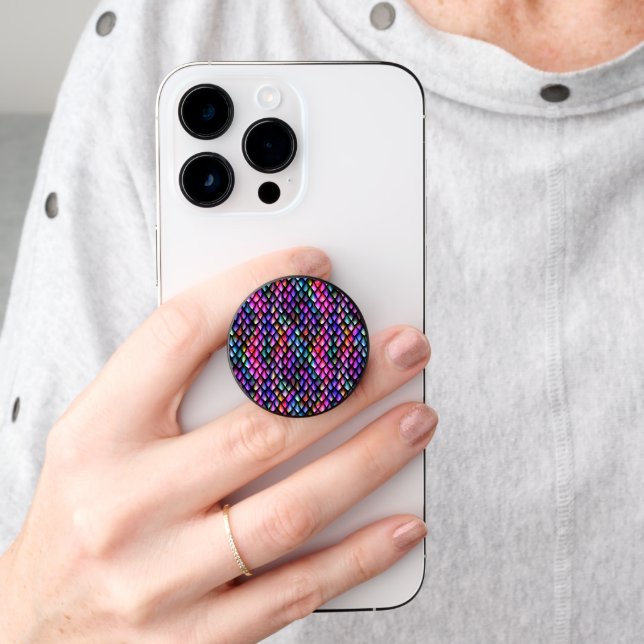 Rainbow Dragon Scales Pop Socket (Hand)