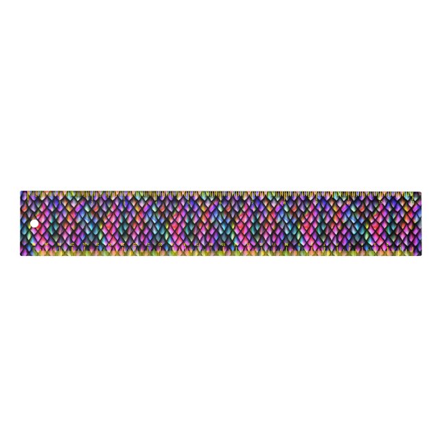 Rainbow Dragon Scales Ruler (Front)