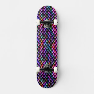 Rainbow Dragon Scales Skateboard