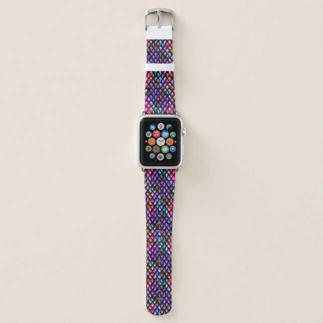 Rainbow Dragon Scales Watch Band (Front)