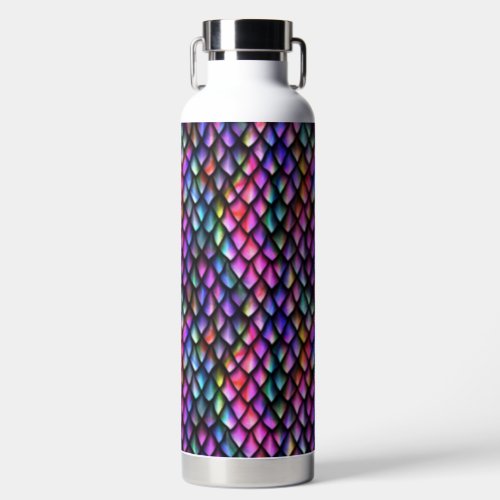 Rainbow Dragon Scales Water Bottle