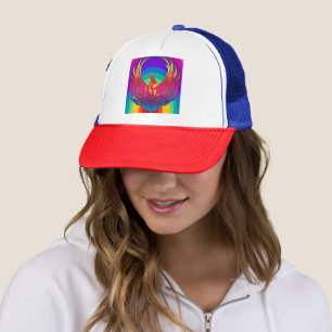 Rainbow Dragon Trucker Hat