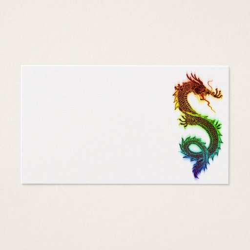 Customizable Rainbow_Dragon_Vector_ RAINBOW DRAGON COLORFUL DRA Business Card Templates