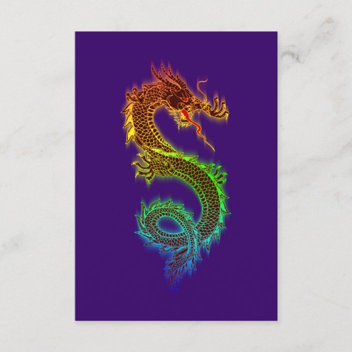 Rainbow Dragon Vector Rainbow Dragon Colorful Dra