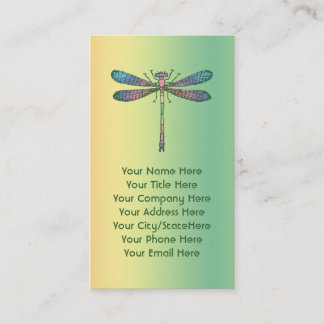 Rainbow Dragonfly Business Card