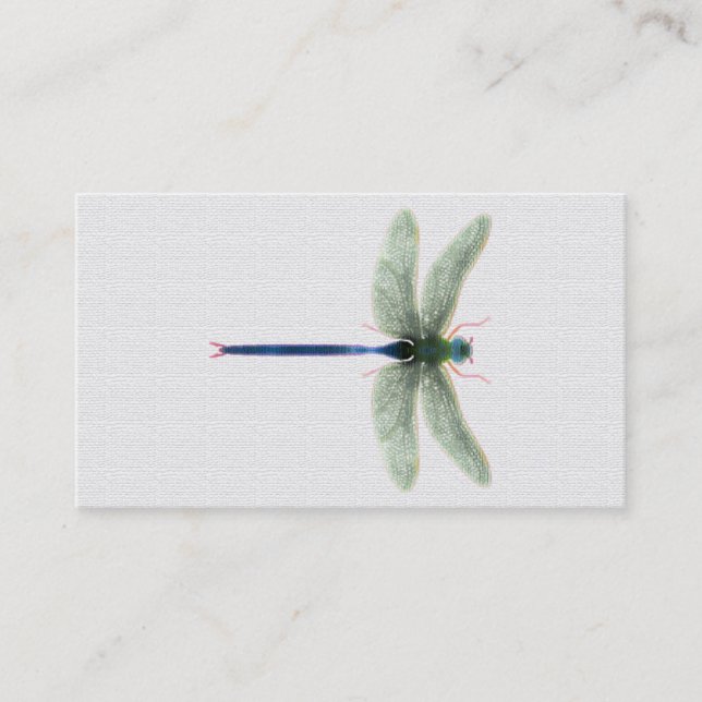 Rainbow Dragonfly Customizable Business Cards (Front)