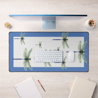 Rainbow Dragonfly Desk Mat