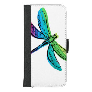 Rainbow Dragonfly iPhone 8/7 Plus Wallet Case