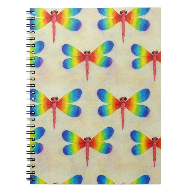 Rainbow Dragonfly   Notebook (Front)