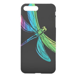 Rainbow Dragonfly on Black iPhone 8 Plus/7 Plus Case