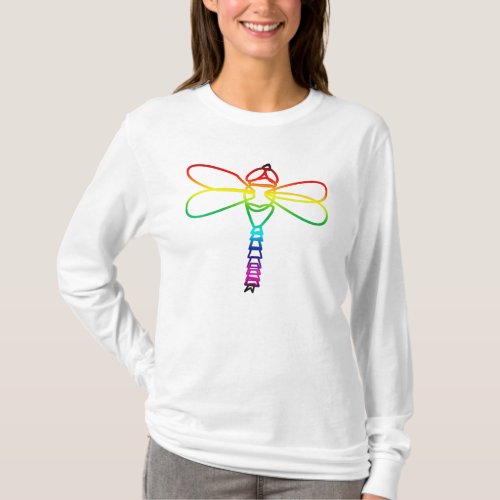 Rainbow Dragonfly T_Shirt