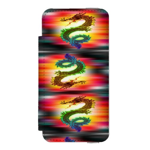 Rainbow dragons iPhone SE55s wallet case
