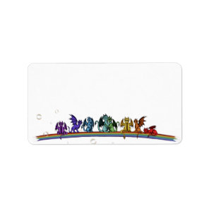 Rainbow Dragons Label