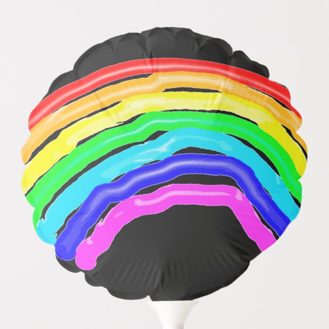 Rainbow drawn balloon (Front)