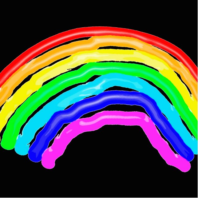 Rainbow drawn cutout (Front)