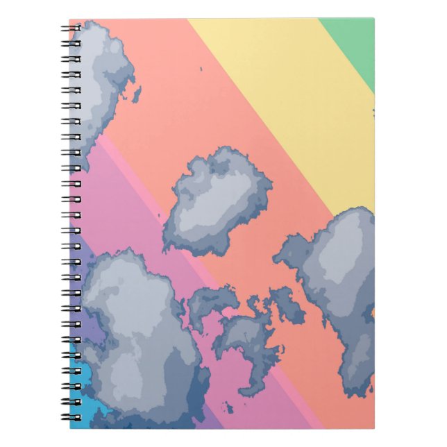 Rainbow drawn notebook (Front)