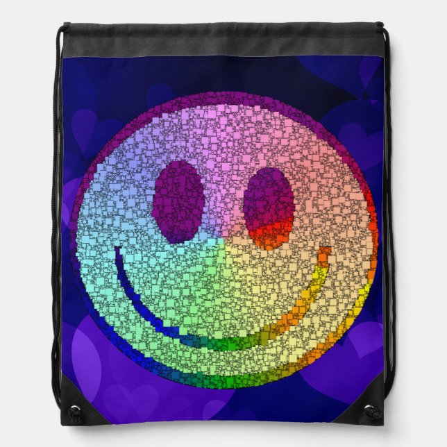 Rainbow Drawstring Bag (Front)