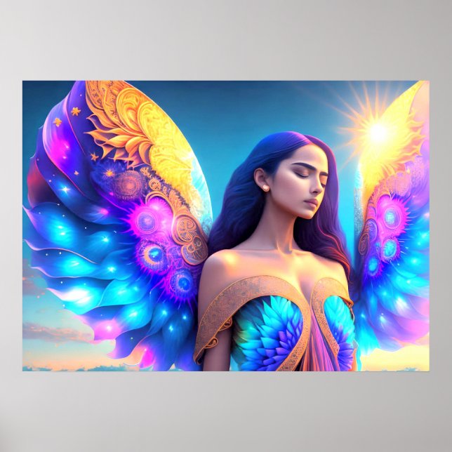 Rainbow Dream Angel Remembrance OWN ART Poster (Front)