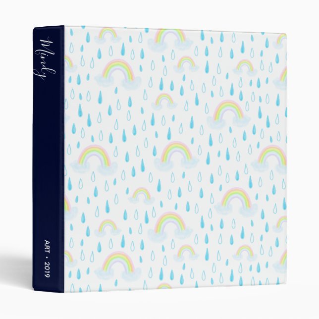 Rainbow Dreams 3 Ring Binder (Front/Spine)