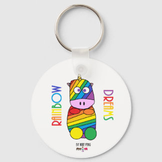 Rainbow dreams Moosicorns Keychain
