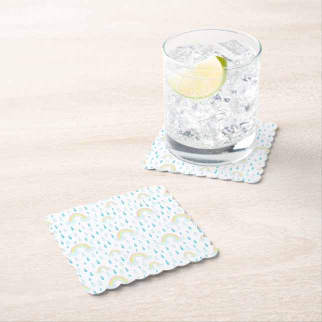 Rainbow Dreams Paper Coaster (Insitu)