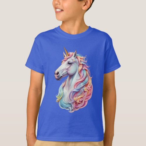 Rainbow DreamTime Unicorn T_Shirt